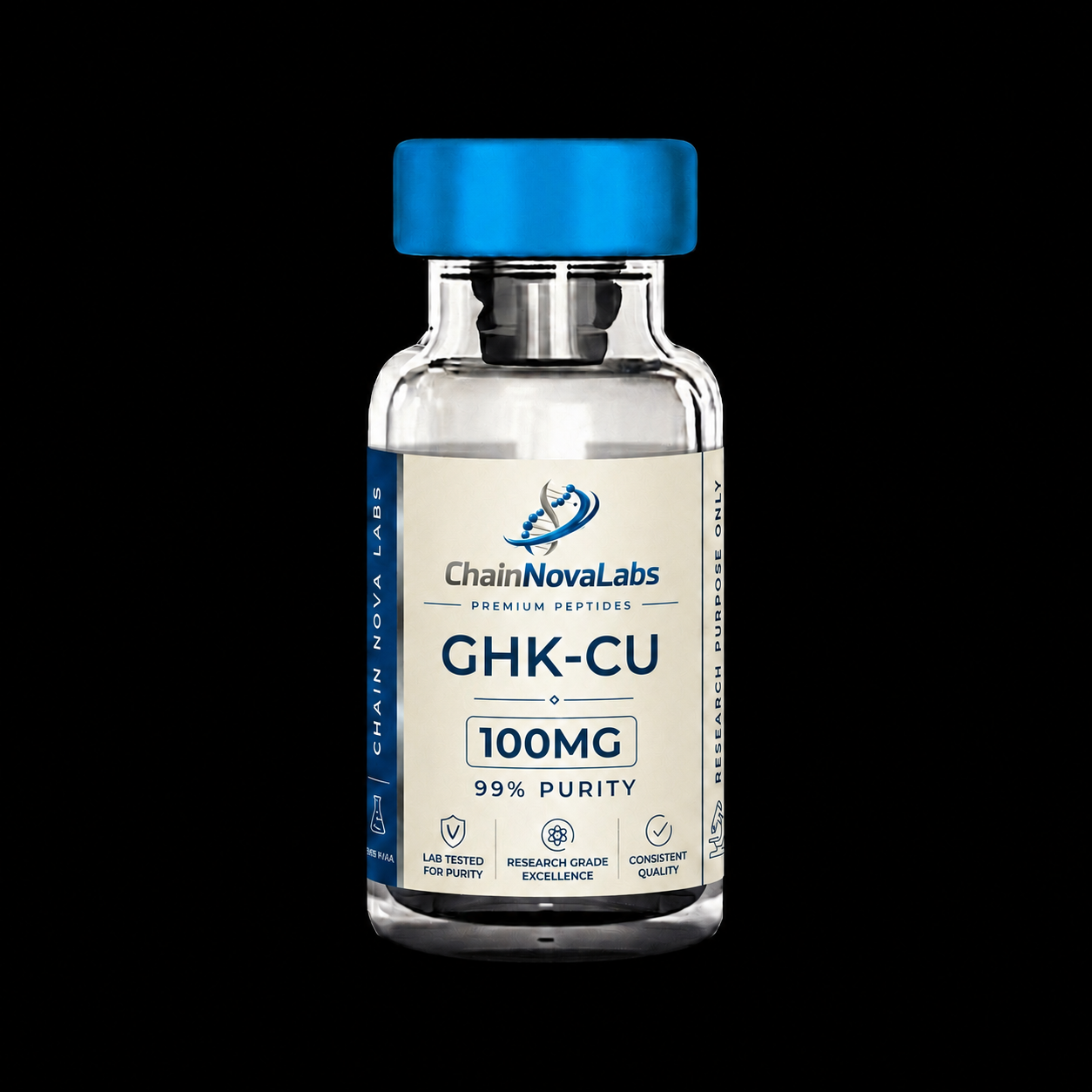 GHK-Cu research peptide vial