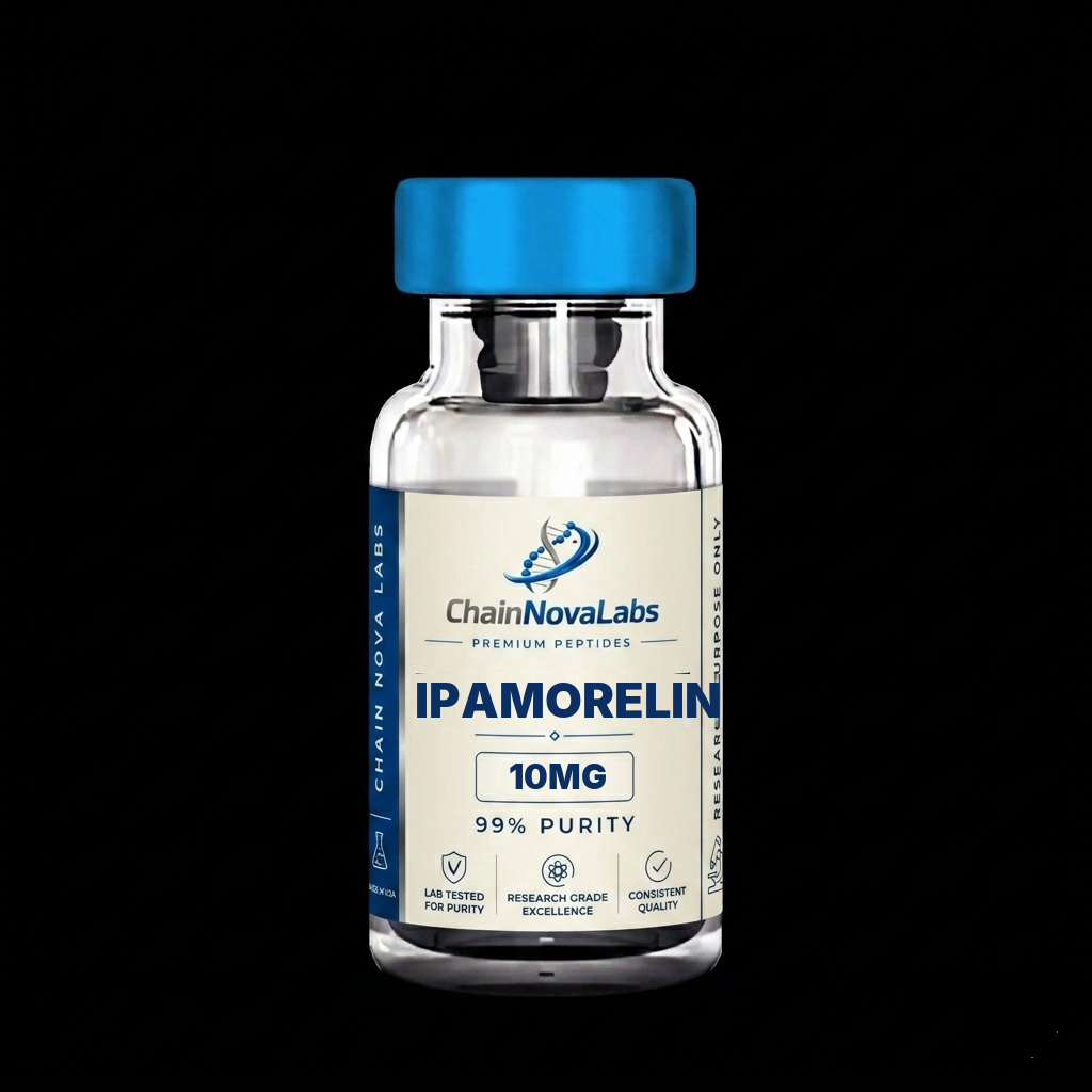 Ipamorelin research peptide vial