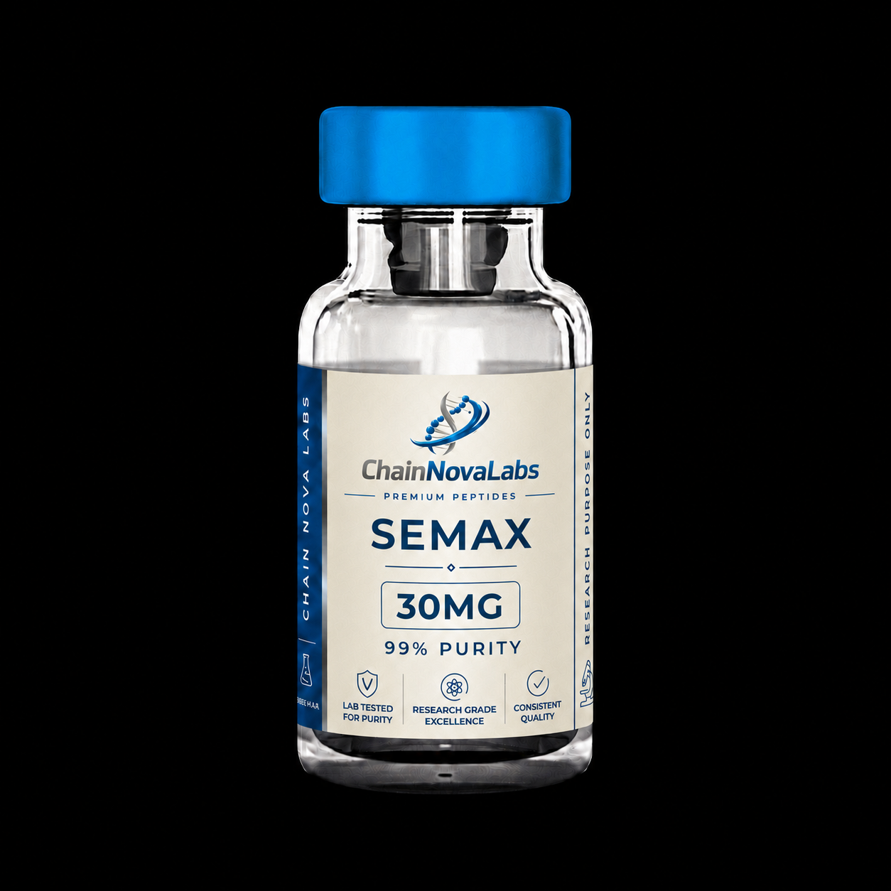 Semax research peptide vial