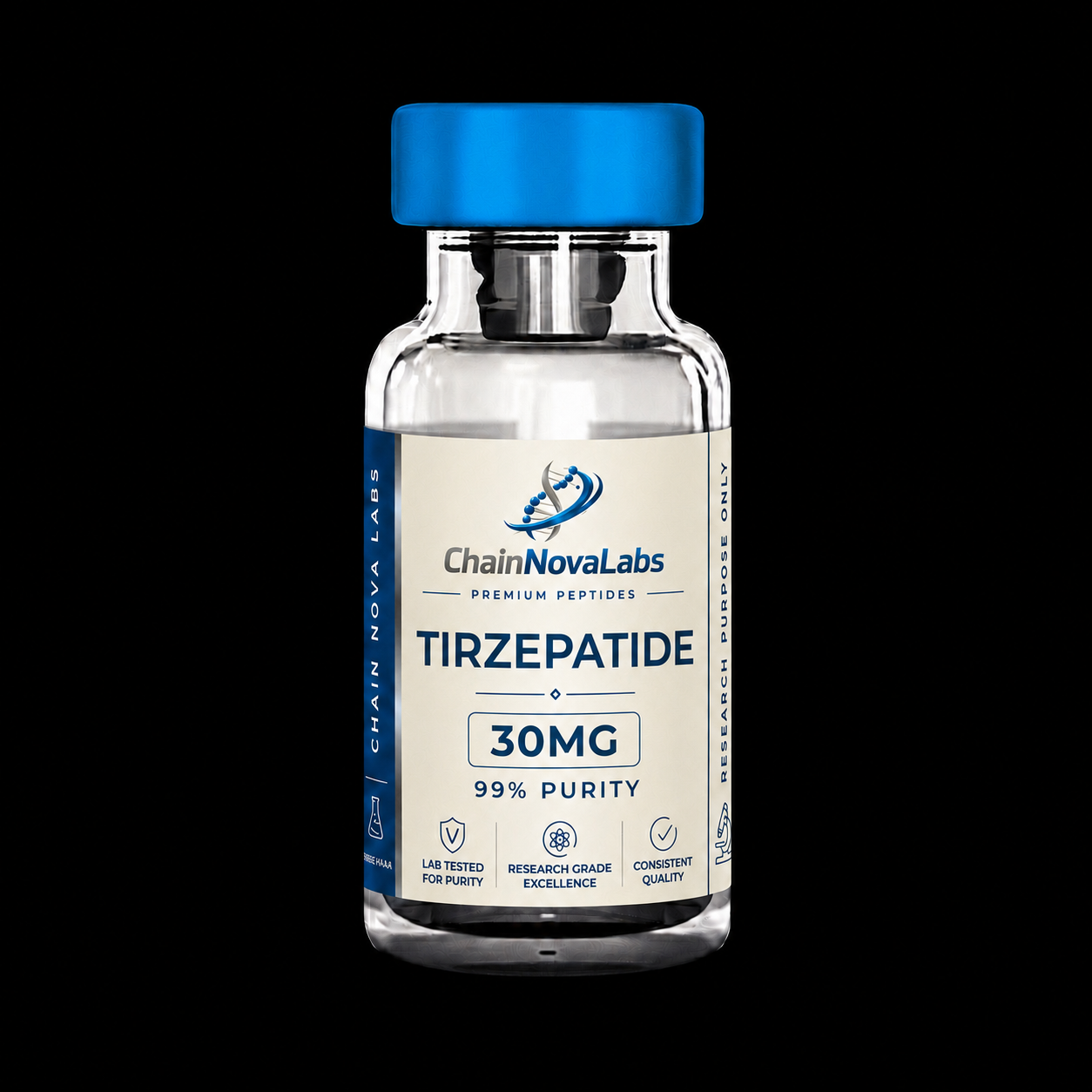 Tirzepatide research peptide vial